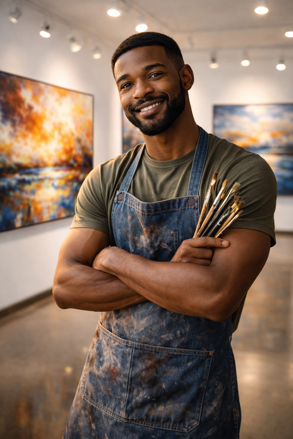 Emerging painter building a brand